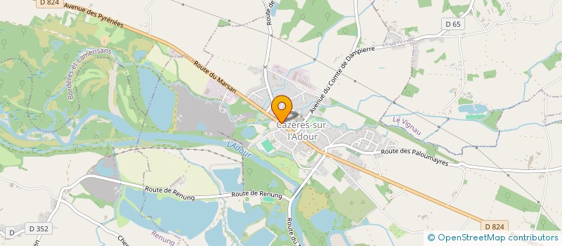 localisation de l'entreprise MONSIEUR PHILIPPE LANORE  CAZERES-SUR-L'ADOUR