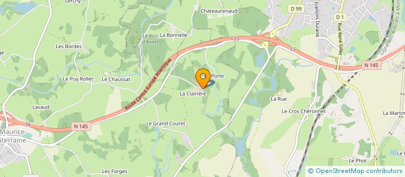 localisation de l'entreprise MONSIEUR PHILIPPE LANSADE à SAINT-MAURICE-LA-SOUTERRAINE