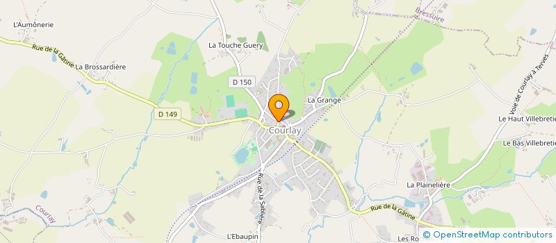 localisation de l'entreprise MONSIEUR PHILIPPE LAPAIRE  COURLAY