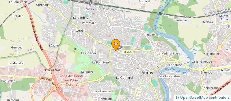 localisation de l'entreprise MONSIEUR PHILIPPE LAPERCHE à AURAY