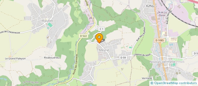 localisation de l'entreprise MONSIEUR PHILIPPE LAPOINTE  MEYRIE