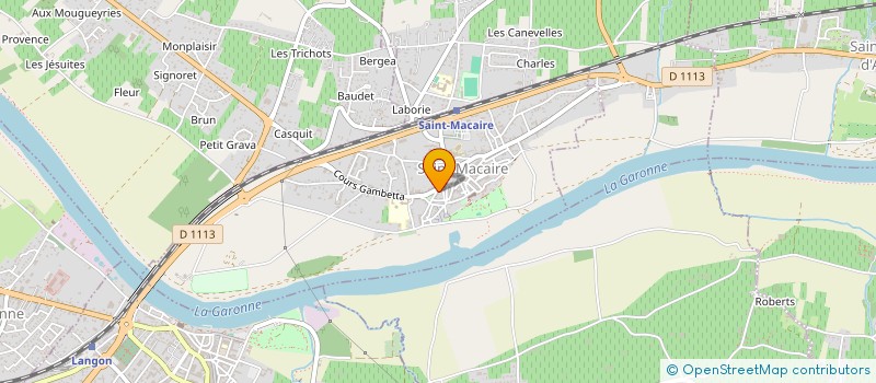 localisation de l'entreprise MONSIEUR PHILIPPE LAPORTE  SAINT-MACAIRE