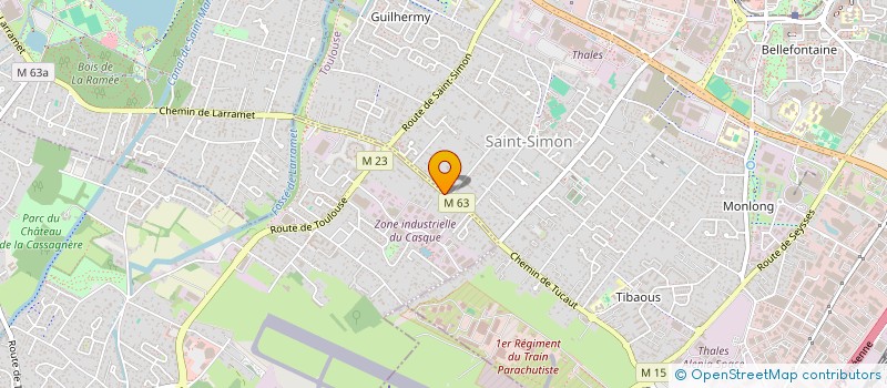 localisation de l'entreprise MONSIEUR PHILIPPE LAPORTE  CUGNAUX