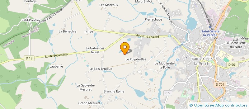 localisation de l'entreprise MONSIEUR PHILIPPE LAROCHE à ST YRIEIX LA PERCHE