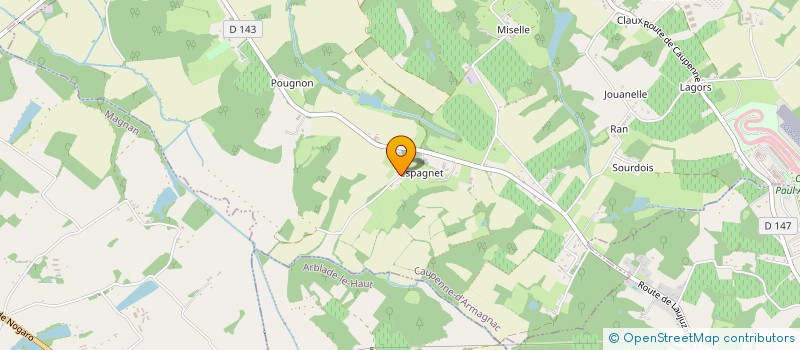 localisation de l'entreprise MONSIEUR PHILIPPE LASSIS  CAUPENNE D'ARMAGNAC