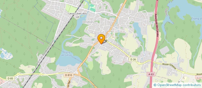 localisation de l'entreprise MONSIEUR PHILIPPE LATTARD  ONDRES