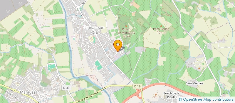 localisation de l'entreprise MONSIEUR PHILIPPE LAUQUET  LIGNAN-SUR-ORB