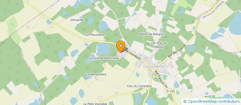 localisation de l'entreprise MONSIEUR PHILIPPE LAURENCON  COURMEMIN