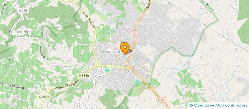 localisation de l'entreprise MONSIEUR PHILIPPE LAURENT  LE BEAUSSET