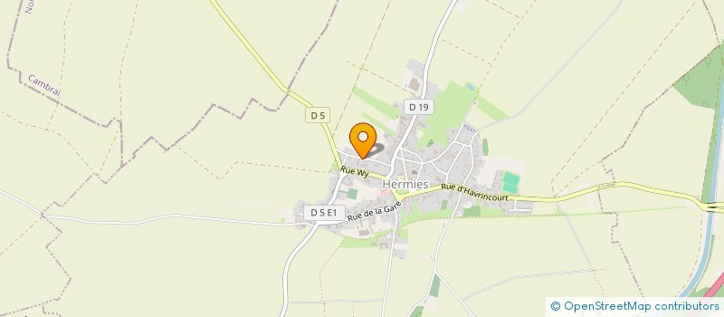 localisation de l'entreprise MONSIEUR PHILIPPE LAURENT VYVEY  HERMIES