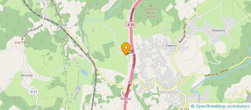 localisation de l'entreprise MONSIEUR PHILIPPE LAVAUX  DONZENAC