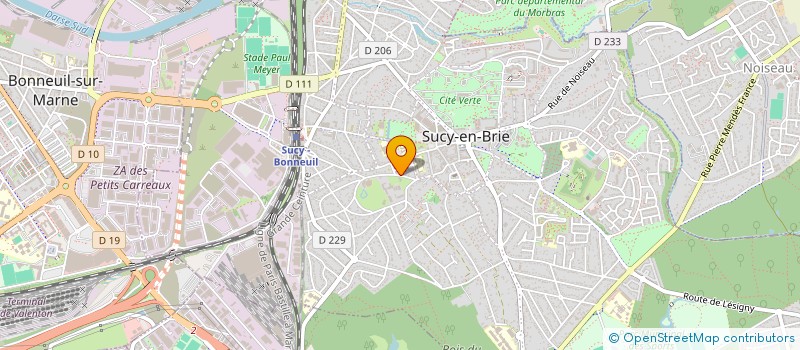 localisation de l'entreprise MONSIEUR PHILIPPE LAVIALLE  SUCY-EN-BRIE