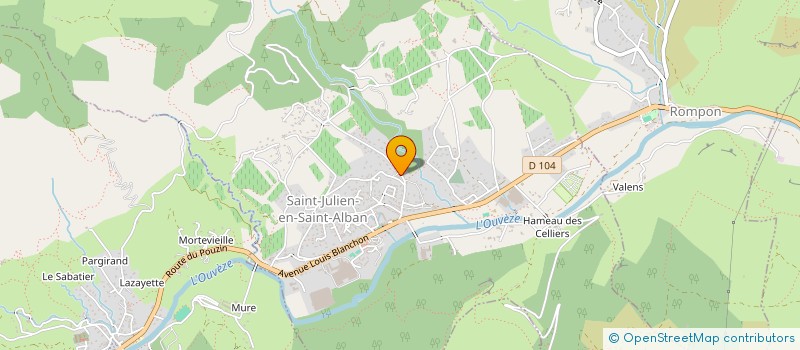 localisation de l'entreprise MONSIEUR PHILIPPE LAVIALLE  SAINT-JULIEN-EN-SAINT-ALBAN