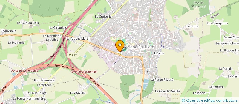 localisation de l'entreprise MONSIEUR PHILIPPE LE BOURDON  THORIGNE FOUILLARD