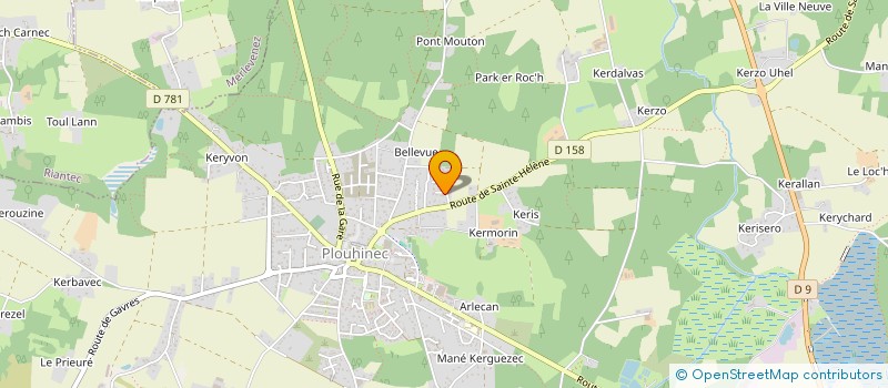 localisation de l'entreprise MONSIEUR PHILIPPE LE BOZEC  PLOUHINEC