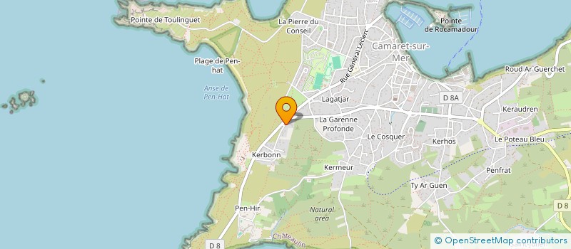 localisation de l'entreprise MONSIEUR PHILIPPE LE BRETTON à CAMARET-SUR-MER