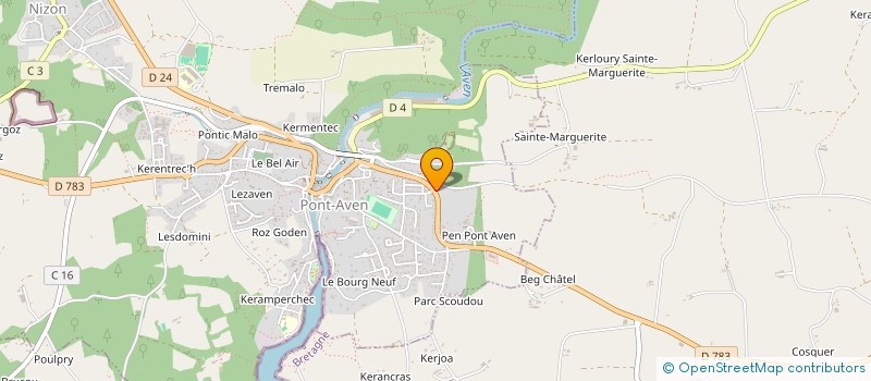 localisation de l'entreprise MONSIEUR PHILIPPE LE CLERCH  PONT-AVEN