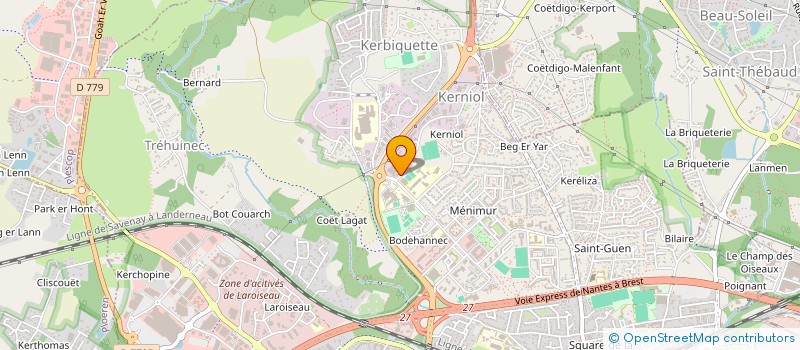 localisation de l'entreprise MONSIEUR PHILIPPE LE COSSEC à VANNES