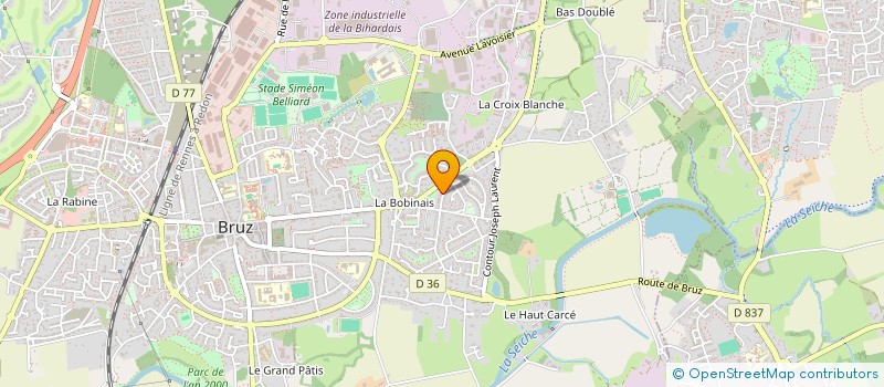 localisation de l'entreprise MONSIEUR PHILIPPE LE DANVIC à BRUZ