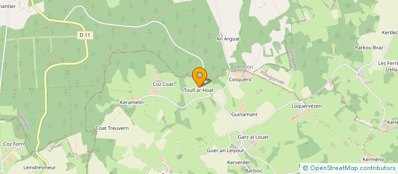 localisation de l'entreprise MONSIEUR PHILIPPE LE DU  PLOURAC'H