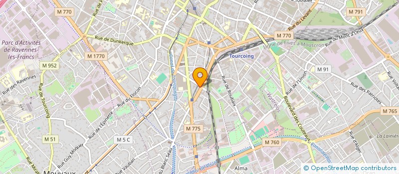 localisation de l'entreprise MONSIEUR PHILIPPE LE FRANC  TOURCOING