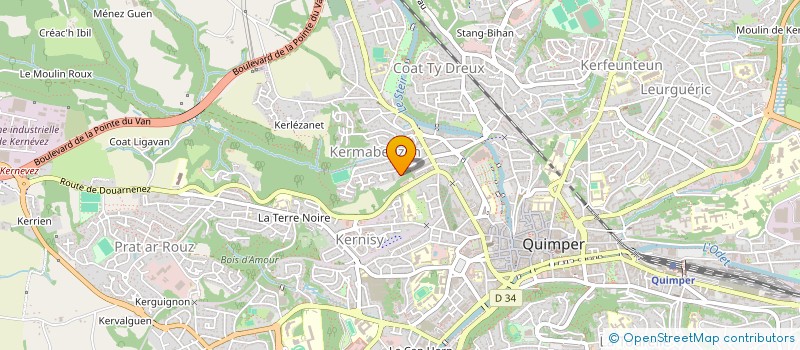 localisation de l'entreprise MONSIEUR PHILIPPE LE GALL à QUIMPER