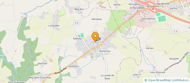 localisation de l'entreprise MONSIEUR PHILIPPE LE GUERN  BAYE