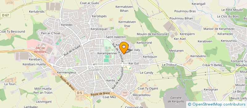 localisation de l'entreprise MONSIEUR PHILIPPE LE HEN  GUILERS