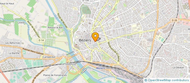 localisation de l'entreprise MONSIEUR PHILIPPE LE JEUNE à BEZIERS