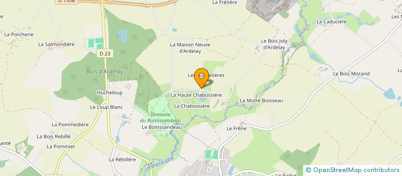 localisation de l'entreprise MONSIEUR PHILIPPE LE JOLIS DE VILLIERS DE SAINTIGNON  LES HERBIERS