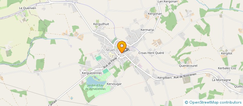 localisation de l'entreprise MONSIEUR PHILIPPE LE LUYER  MAEL-CARHAIX
