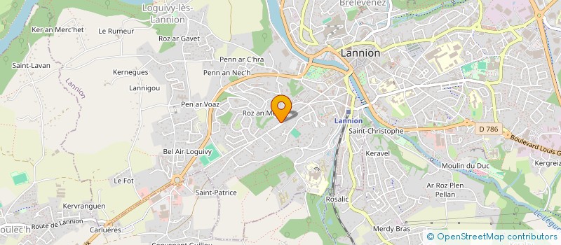 localisation de l'entreprise MONSIEUR PHILIPPE LE MAURICE à LANNION