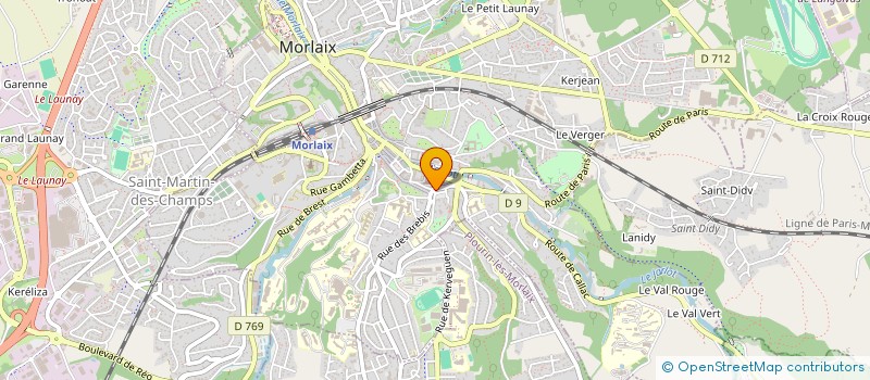 localisation de l'entreprise MONSIEUR PHILIPPE LE MAUX  MORLAIX