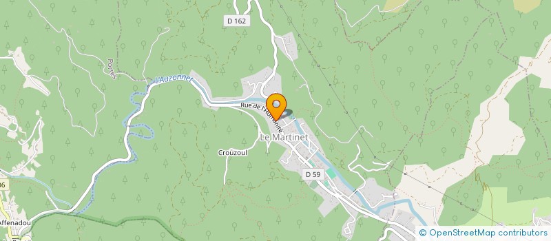 localisation de l'entreprise MONSIEUR PHILIPPE LE MENEZ  LE MARTINET