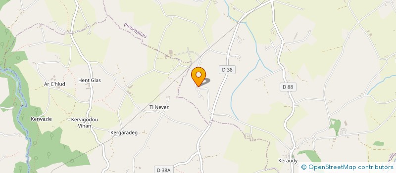 localisation de l'entreprise MONSIEUR PHILIPPE LE MEUR  PLOUMILLIAU