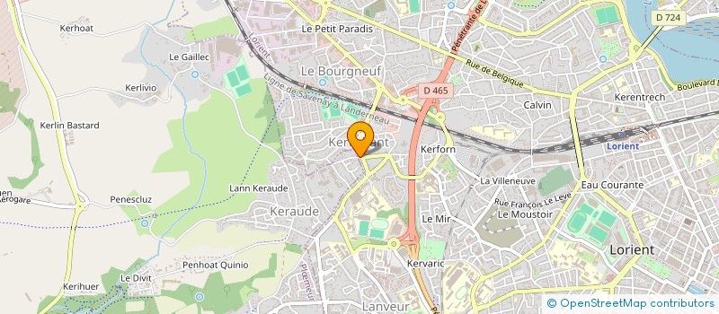 localisation de l'entreprise MONSIEUR PHILIPPE LE MEUR à LORIENT
