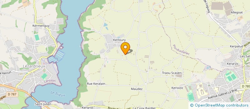 localisation de l'entreprise MONSIEUR PHILIPPE LE MONIES DE SAGAZAN  PAIMPOL