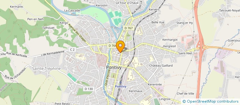 localisation de l'entreprise MONSIEUR PHILIPPE LE NICARDOUR  PONTIVY