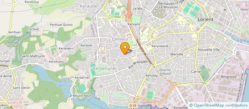 localisation de l'entreprise MONSIEUR PHILIPPE LE POCHAT  LORIENT