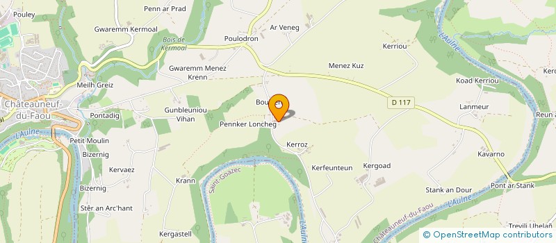 localisation de l'entreprise MONSIEUR PHILIPPE LE POUPON  QUIMPER