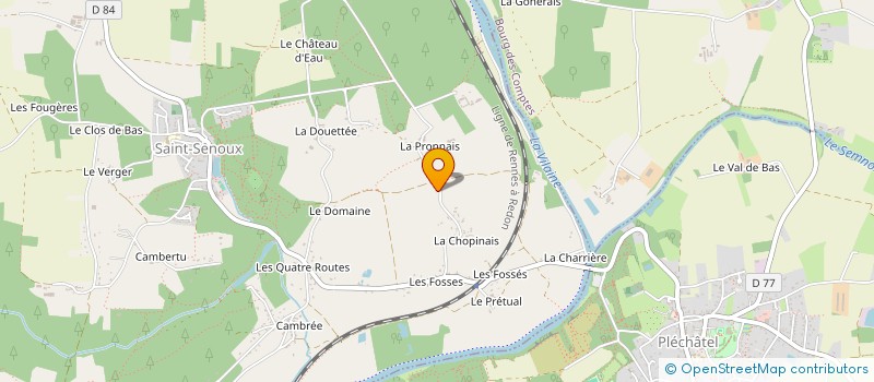 localisation de l'entreprise MONSIEUR PHILIPPE LE RAY à SAINT-SENOUX