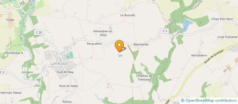 localisation de l'entreprise MONSIEUR PHILIPPE LE ROY  LANDUDAL