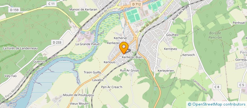 localisation de l'entreprise MONSIEUR PHILIPPE LE ROY  DIRINON