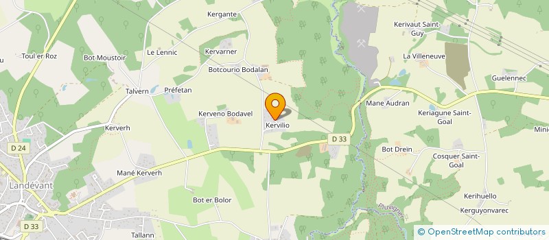 localisation de l'entreprise MONSIEUR PHILIPPE LE TURNIER à LANDEVANT