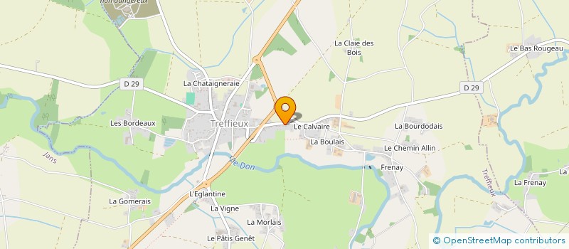 localisation de l'entreprise MONSIEUR PHILIPPE LEBORDAIS  TREFFIEUX