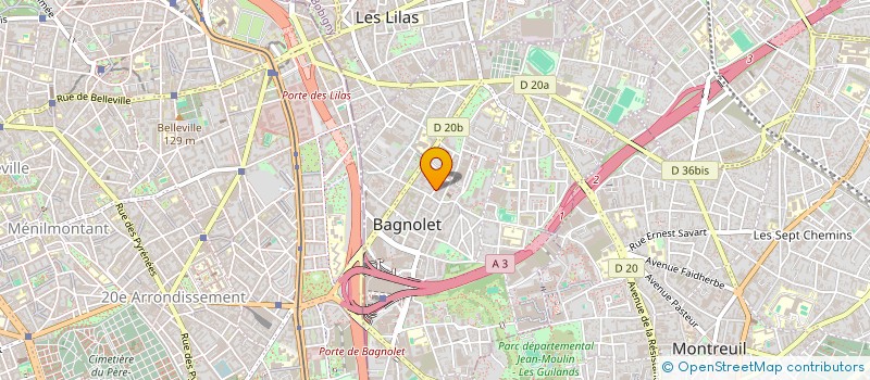 localisation de l'entreprise MONSIEUR PHILIPPE LEBOUVIER à BAGNOLET