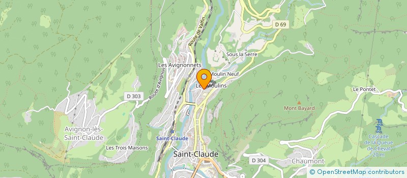 localisation de l'entreprise MONSIEUR PHILIPPE LEBOUVIER à SAINT-CLAUDE
