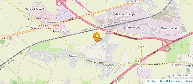 localisation de l'entreprise MONSIEUR PHILIPPE LEBRAULT  LA CRECHE