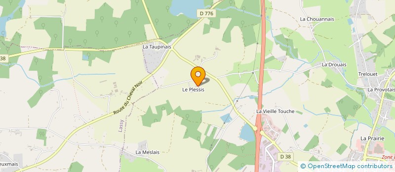 localisation de l'entreprise MONSIEUR PHILIPPE LEBRETON  GUIGNEN