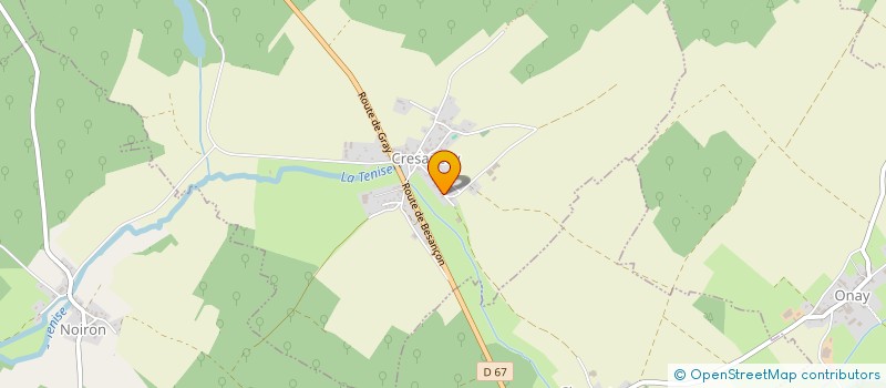 localisation de l'entreprise MONSIEUR PHILIPPE LECHAUVE  CRESANCEY